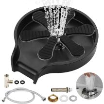 Kcvv - Lavavasos Automático Para Fregadero, De Acero Inoxidable 304, Para Fregadero De Cocina, Accesorios Para Fregadero (negro)