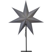 Star Trading Poinsettia Illuminé Debout Étoile De Fenêtre Avec Éclairage Fenêtre De Décoration De Noël Éclairée Lampadaire Étoile De Noël Décorations 
