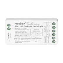2 in 1 LED Controller für Streifen – dual white – 12/24V – WLAN – 2,4GHz – Steuerabstand 30m – max. 12A