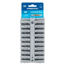 Rawlplug 68615 Uno Plugs Grey Card Of 80