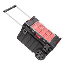 Rhino Xxl Trolley Eco Handling+ 44 L Ip66 Caisse À Outils Avec Roues Sur Axe Métallique Et Double Poignée Télescopique - Toolbrothers