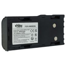 Vhbw - 1x Akku Kompatibel Mit Motorola Gtx900, Gtx Ltr Portable Funkgerät, Walkie Talkie (1500 Mah, 7,5 V, Nimh) + Gürtelclip