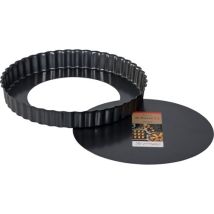 Obstbodenform Antihaft 20 cm – Geriffelte Tortenform aus beschichtetem Stahl