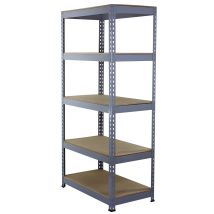 Scaffale Q-rax In Acciaio Senza Bulloni Grigio 90cm X 50cm X 182,5cm - Monster Racking