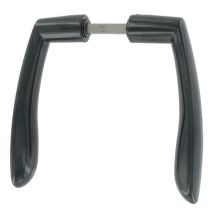 Tirard Je392015 Doppeltürhaken Aluminium Schwarz 90 Mm