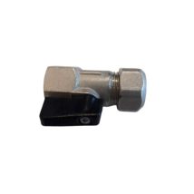 Universal – Mini válvula de esfera 1/2" con tubo de 15 mm para calefacción y fontanería