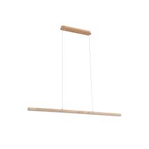 Lucande – Lampada LED a sospensione Maruta in Legno – 120 cm – 3000K – Lampadina inclusa