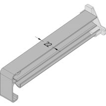 Aluminium Längsverb. Vt400 / 150 M. Dichtungsset Ausl. 150mm Anthrazit (matt)