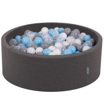 Kiddymoon Rundes Schaumstoff-trockenbecken Mit Bällen, 7 Cm Durchmesser, 90 X 30 Cm, Zur Sensorischen Integration