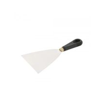 Coltello da pittore in acciaio inox – Lama 113mm – Larghezza 80mm – Manico in polipropilene – Ghiera in ottone