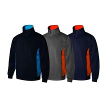 Felpa Da Lavoro Velilla 105704 - Xl - Nero/rosso