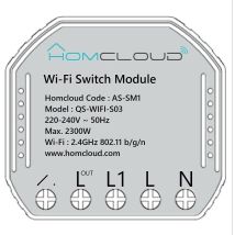 Elettroservice - Homcloud Intelligentes Wi-fi-schaltermodul Zum Einstecken In Den Stromkasten 503