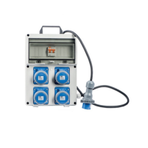 Tableau De Compteur E'Lectrique Portable 4 Prises 3kw Avec Disjoncteur Pour Chantiers