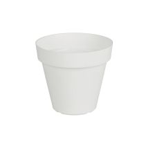 Vaso Rotondo Capri Diametro 20 Cm Bianco - Eda