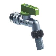 Arco – Mini valvola rubinetto da 1/2" – Filettatura in ottone – Doppia guarnizione NBR – Maniglia UV