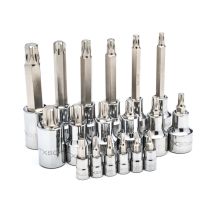 Sata St09052sj Set De Steckschlüssel-satz De Für Torx-bits, Einheit De 1/4 De Zoll Und 1/2 De Zoll, Mit Langen Und Kurzen Bits In Einer Box De 