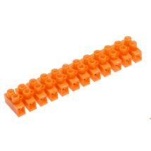 Hogert 12-polige Klemmleiste – 2,5mm² – 250V – IP-Schutzart: 00 – Maximale Temperatur: 55°C