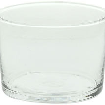 Set 3 transparente Wassergläser 210 cc – Spülmaschinenfest – Außendurchmesser 8,1 cm – Höhe 5,8 cm – Tognana