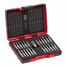 Usag Einsatzset 664 S25 – 25 lange Schraubendrehereinsätze – 4 Schneideinsätze, 5 PH-Kreuzeinsätze, 5 PZ-Kreuzeinsätze, 5 Sechskant-Einsätze, 5 TORX -
