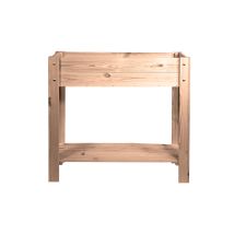Hochbeet Für Balkon 80x30x78cm Kiefernholz Dunkelbraun - Mgc24