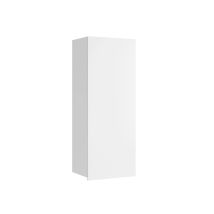 Mirjan24 - Armoire Murale Tivdalu 126, Blanc + Blanc Brillant, 117x45cm, Le Nombre De Portes: 032cm, Stratifié