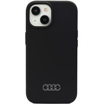 Funda De Silicona Negra Rígida Para Iphone 15 Con Diseño De Audi