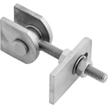 Croso - Anschweißtorband Verstellbar Band Länge 109,5 Mm M24 Edelstahl V2a