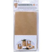 Papiertüten Natur, 15 Stück 100 X55 X 175 Mm, Lebensmittelecht Geschenkpapier