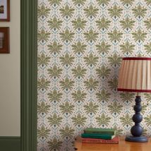 Papier Peint Intissé Joules Palm Geo Print 1005 X 52cm Vert