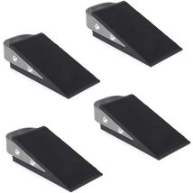 Cale Porte, Pack 4 Cale De Porte Caoutchouc Mise A Niveau Arret De Porte, Pour Les Carrelages, Les Tapis