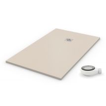 Pdd - Extra Flache Duschwanne Quartz Hellbeige Ral 1013 90x150