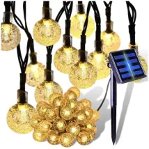Guirlande Solaire Lumineuses De Jardin Ampoules Suspendues