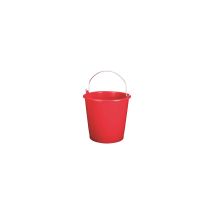 Secchio Per Pulizie Da 10 Litri Graduato Rosso - Alluminio E Plastica
