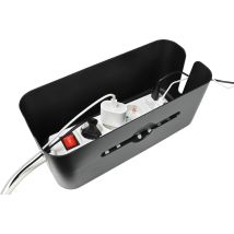 Materiauxbrico.com - Goulotte Boite De Gestion Des Cables 31 X 13.5 X 13 Cm Noir