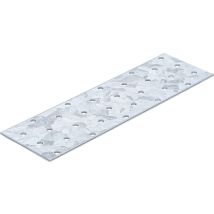 Stahl-Lochplatte 200 x 60 x 2 mm – verzinkter Stahl – korrosionsbeständig – 0,18 kg