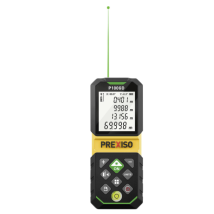 Medidor De Distancia Láser Verde Recargable P100gd, 100m - Prexiso