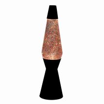 Itotal Xl2344 Lampe À Lave 36 Cm Avec Base Noire Et Paillettes
