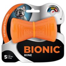Bionic – Juguete Hueso Ultra Resistente para Perros – Goma BIONIC – Color Naranja – Ideal para Morder y Jugar
