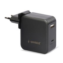 Gembird - Npa-pd60-01 Cargador De Dispositivo Móvil Portátil, Smartphone Negro Corriente Alterna Interior