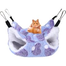 Modou - Small Pet Hammock Cage Nest Cozy Hammock Hanging Bed Bunk Our Hamster, Ferret, Parrot, Guinea Pig(purple,20 20cm)