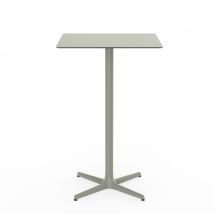 Resol Toledo Table Carrée Haute Intérieure, Extérieure 70x70 Gris Verdâtre
