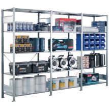 Schulte Lagertechnik - Fachbodenregal Komplettregale Multiplus150 Traglast: 150kg, 2000x750x600mm (grundregal)