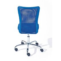 Inter Link - Sedia Ufficio Bonnie Regolabile 43x56x88-98h Seduta Ecopelle+poliestere Blu