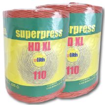 Ficelle De Moisson, Ficelle De Récolte, Ficelle De Presse, Superpress Hdxl Rouge Extra Fort 110 M / Kg