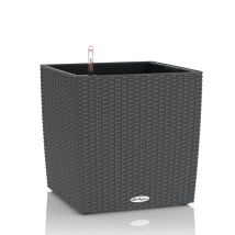 Jardiniere - Cube Cottage 40 - Kit Complet - Granit - 31 L - Lechuza