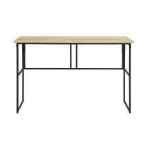 Mesa Estudio Plegable Acabado En Oak / Negro, 75cm(alto) 120cm(ancho) 50cm(fondo)