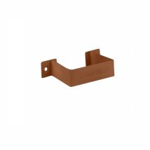 Abrazadera Tubo Bajante Canalón Cuadrado Eume Blanco 70x70 Pvc - Ferroplast Color: Marrón