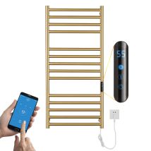 Esip - Badheizkörper Elektrisch Gold 162 W Handtuchheizkörper Elektrisch 110x52x12 Cm Intelligente Konstante Temperatur Heizkörper Heizung 
