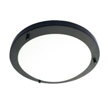 Forum - Spa Delphi Matt Black 310mm Large 2 X E14 Flush Ceiling Light - Spa-34050-sblk