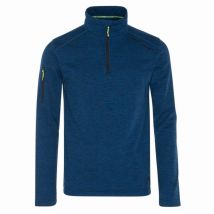 Sudadera Kyllian navy – 100% Poliéster – Cuello alto – 1 bolsillo con cremallera